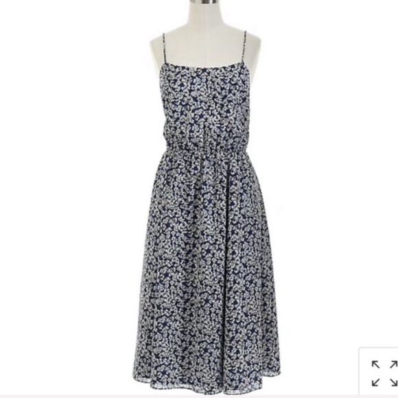 NWT🪡J.CREW🪡SUNDRESS IN BLUE FLORAL🪡 - Picture 2 of 7